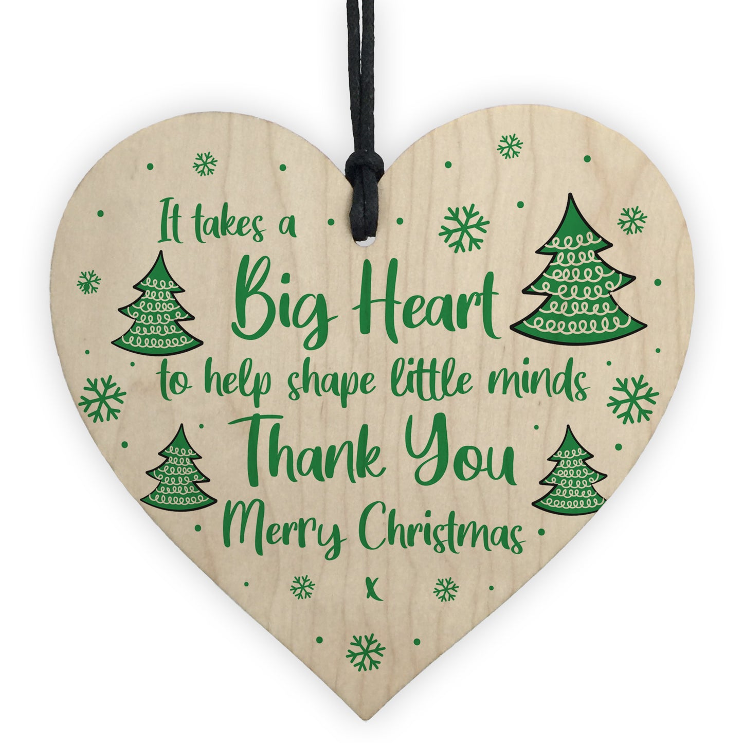 Thank You Gift For Teacher Christmas Wooden Heart Gift