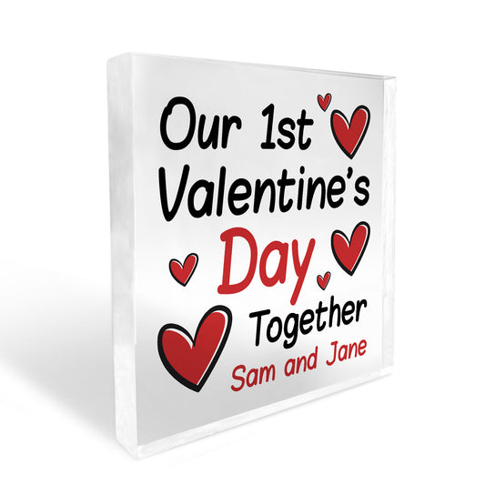 1st Valentines Day Together Gift Personalised Valentines Gifts