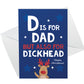 Funny Christmas Card For Dad Rude Offensive Card For Him
