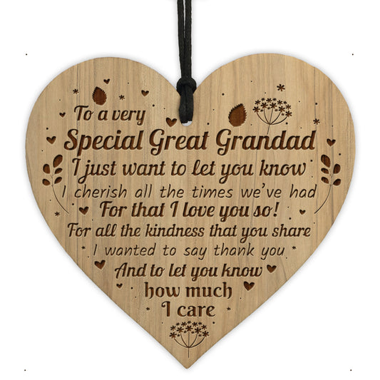 Great Grandad Sign Cute Great Grandad Birthday Christmas Gift