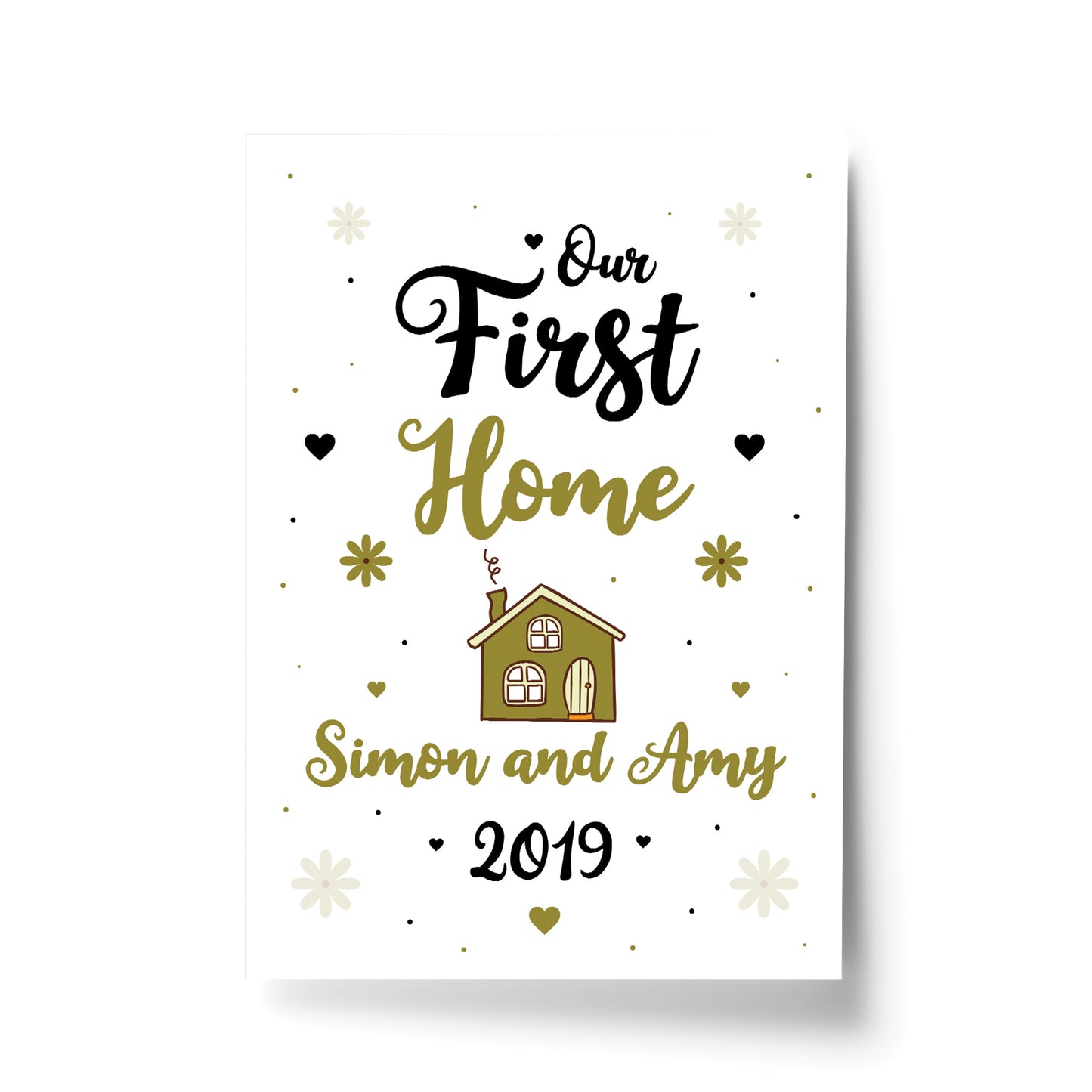 First Home Gift Personalised Print House Warming Gift Congrats