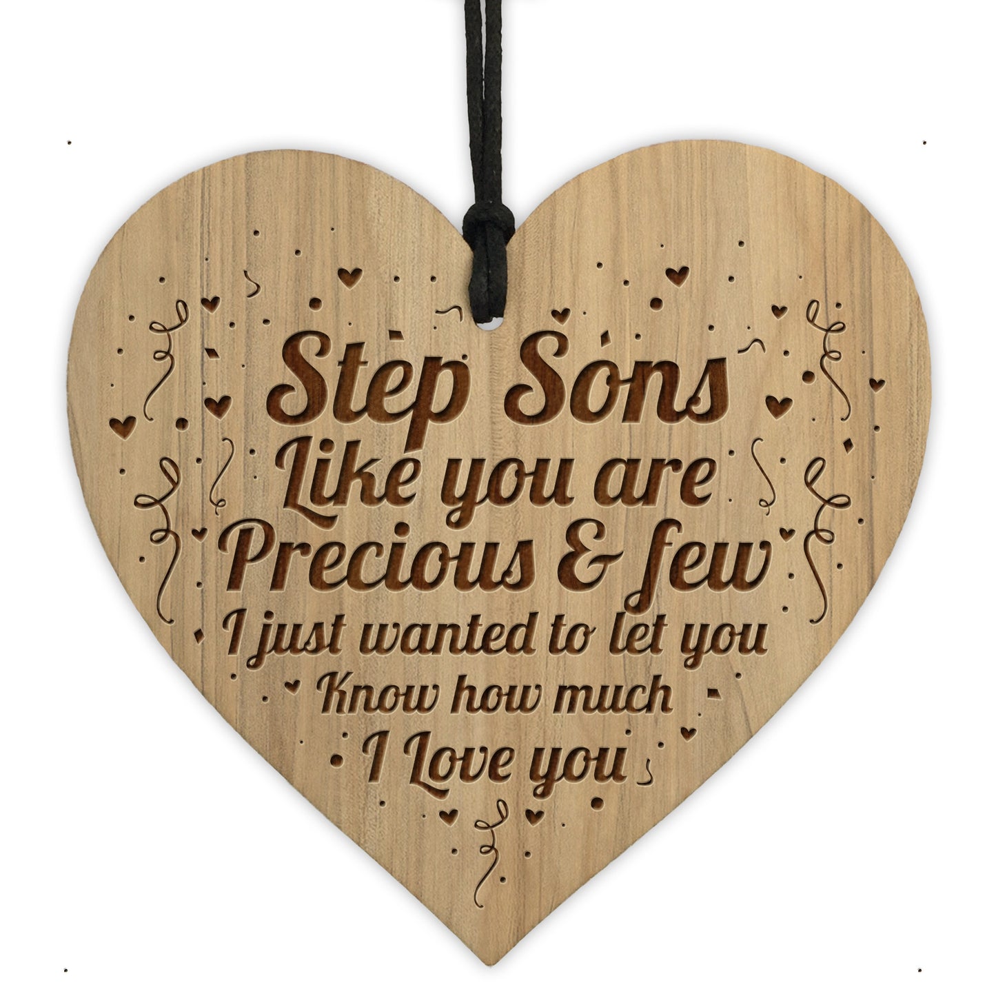 Step Son Present Engraved Heart Step Son Gift Ideas For Birthday