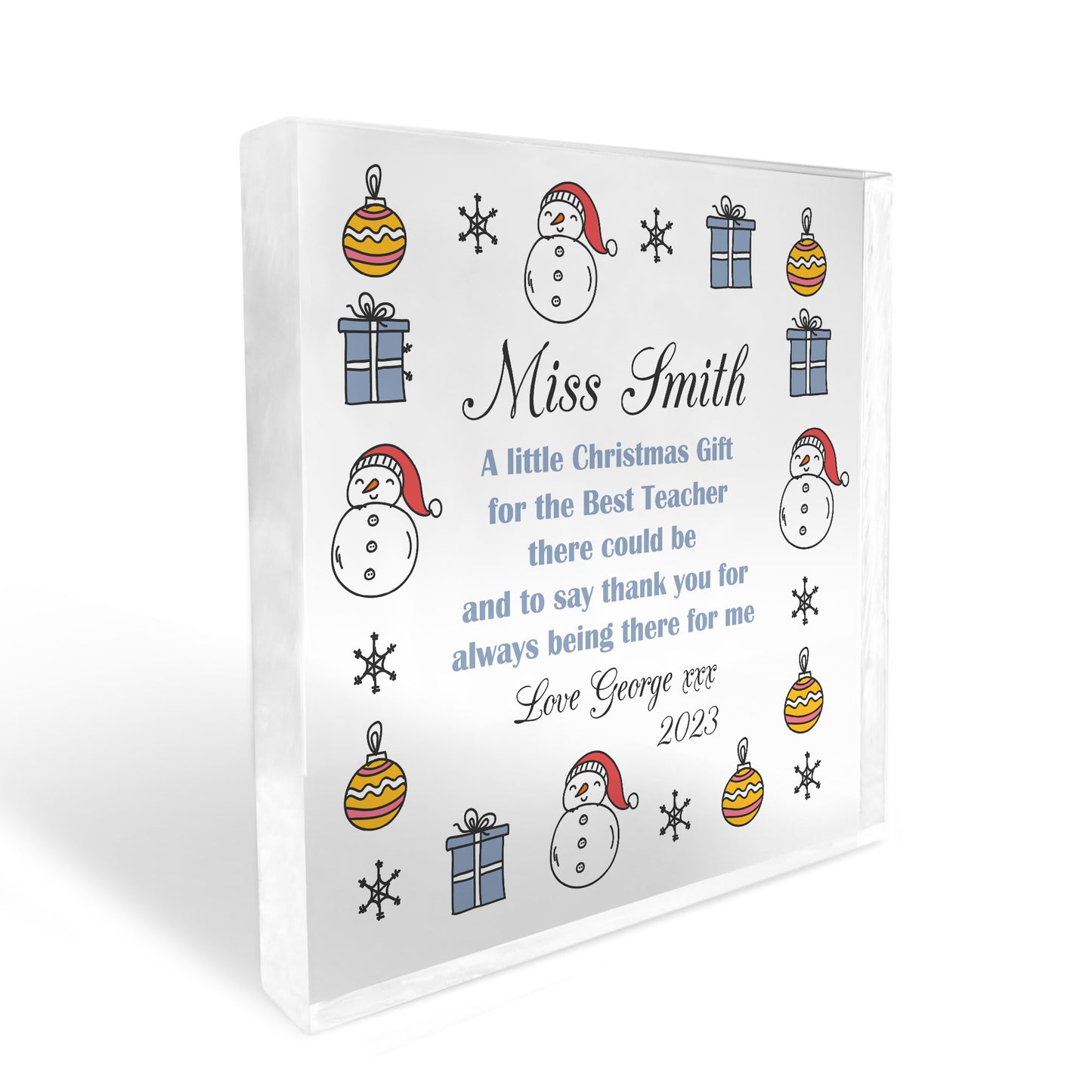 Personalised Best Teacher Gifts For Christmas Teacher Gifts