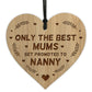 Mum Nanny Gifts Engraved Wood Heart Gift For Birthday Pregnancy