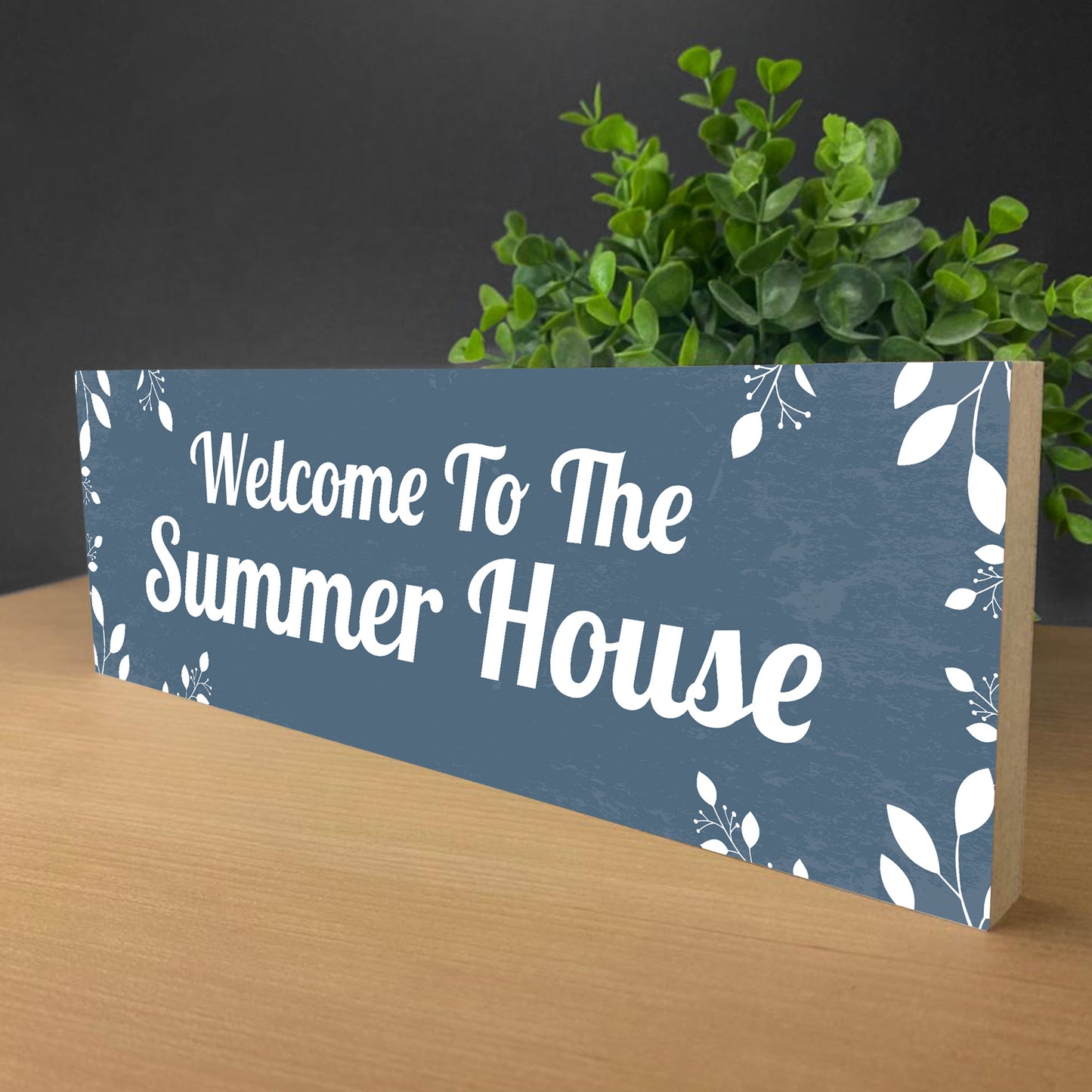 Summer House Wooden Outdoor Plaque For Garden Novelty Signs