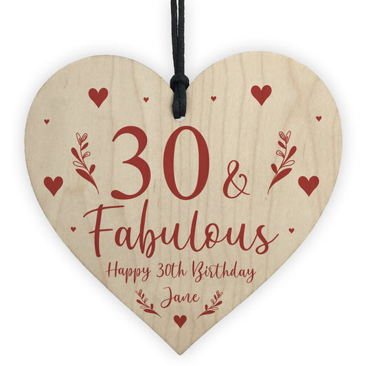 30th Birthday Gift For Mum Sister Auntie Personalised 30