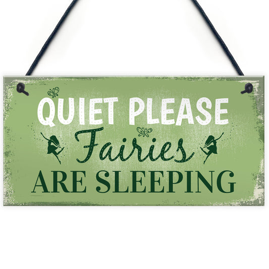 Quiet Please Novelty Hanging Plaque SummerHouse Sign Garden