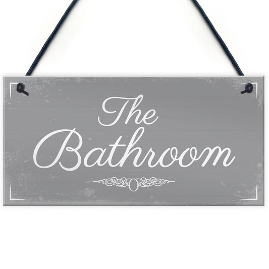 'THE BATHROOM' Door Sign Plaque Sign for Toilet or Bathroom