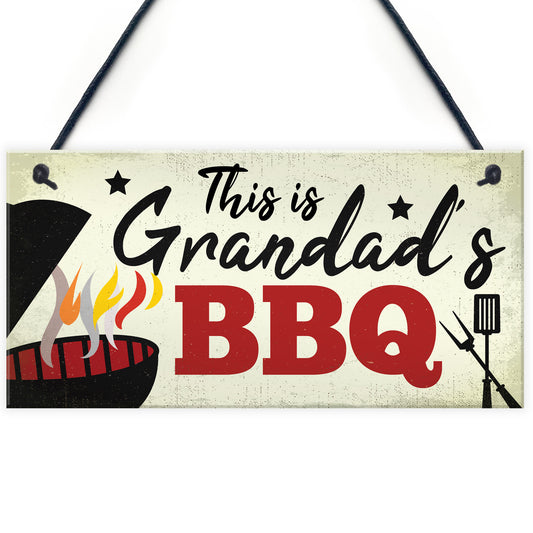 Grandad's BBQ Garden Sign Summer House Bar Man Cave Shed