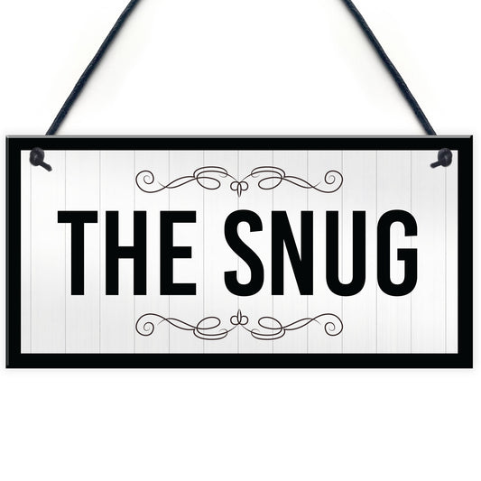 The Snug Sign New Home Gift Summerhouse Sign Hanging Door Sign