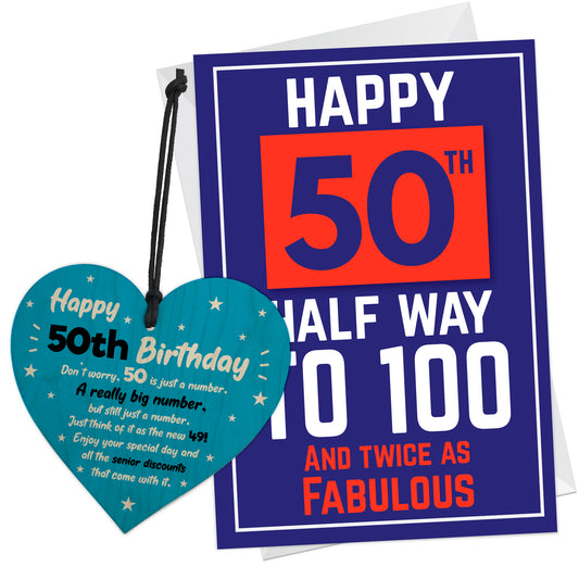 Funny 50th Birthday Gift for Women and Men Turning 50 Years Old