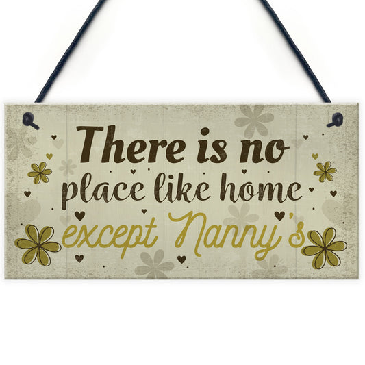 Nanny Nan Christmas Birthday Gifts Hanging Wall Door Plaque Xmas