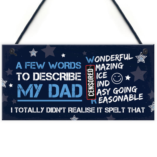 FUNNY Dad Gifts Daddy Gift From Daughter Funny Fathers Day Gift