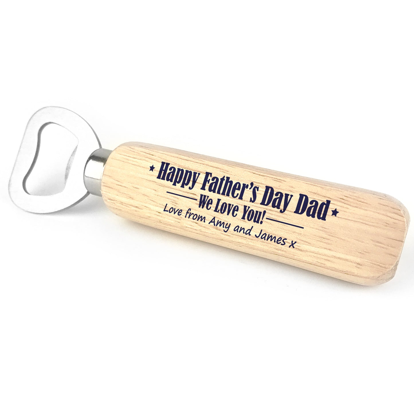 Novelty Fathers Day Gift Wooden Bottle Opener Dad Gifts