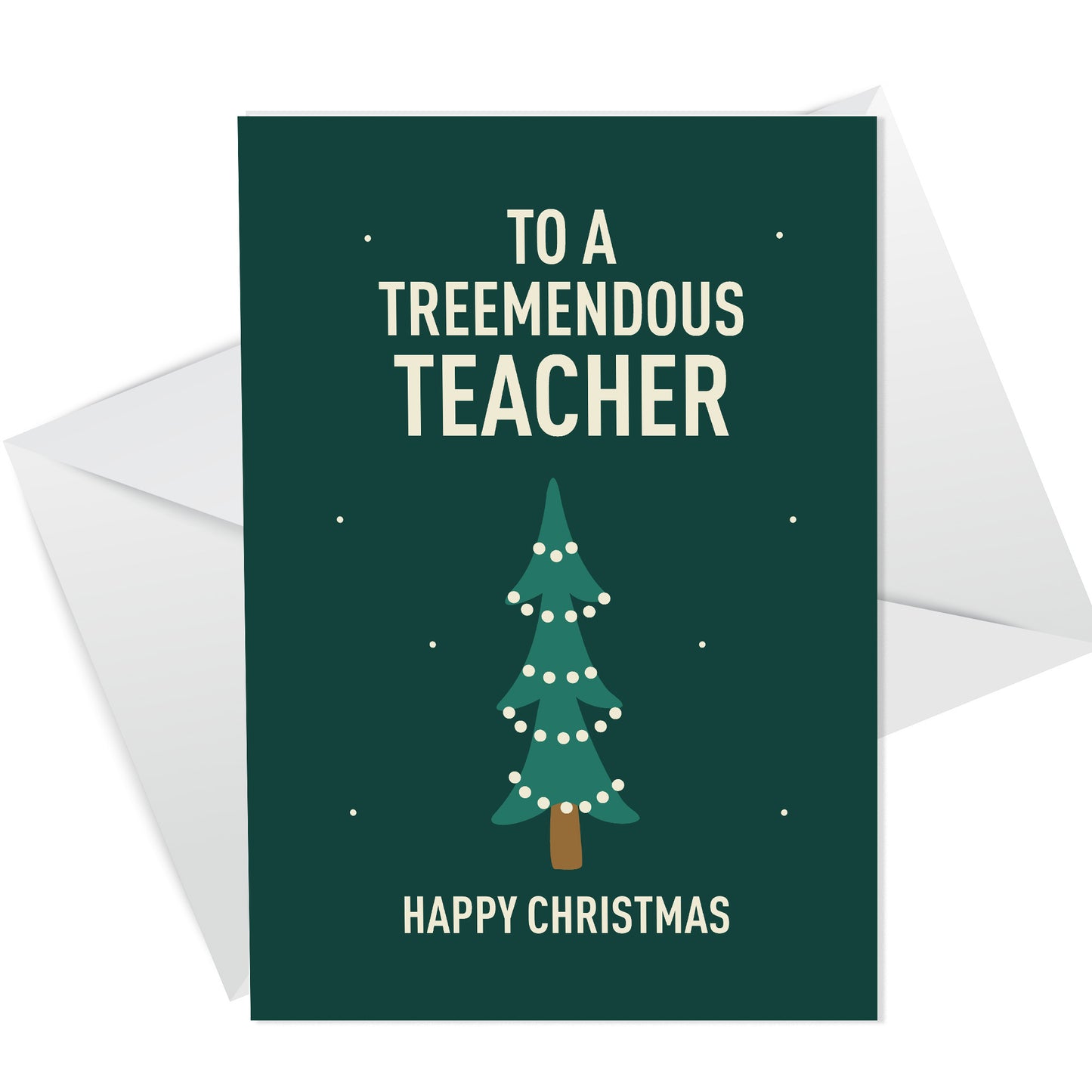 Funny Christmas Card For Teacher A6 Card Thank You Card