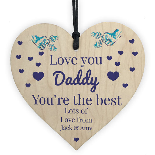 Personalised Fathers Day Gift For Daddy Team Fist Bump Daughter