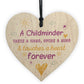 Handmade Wooden Hanging Heart Plaque Childminder Teacher Gift