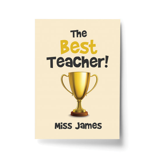 Best Teacher Print Personalised Gift For Teacher Leaving School