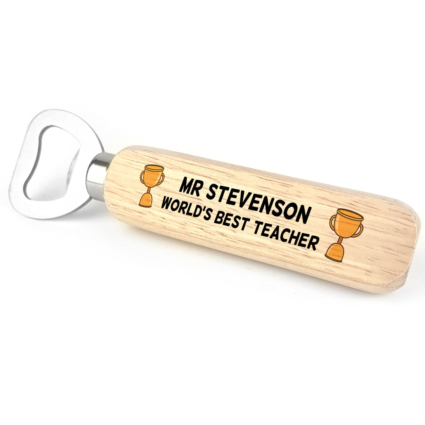 Personalised Worlds Best Teacher Gift Bottle Opener Thank You