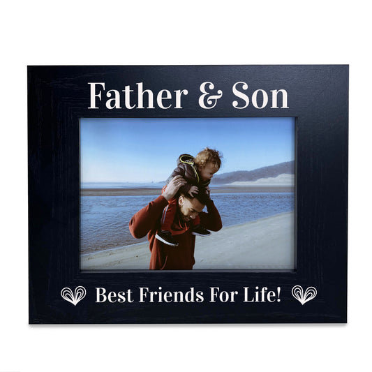 Father And Son Wooden Photo Frame Fathers Day Gift For Dad