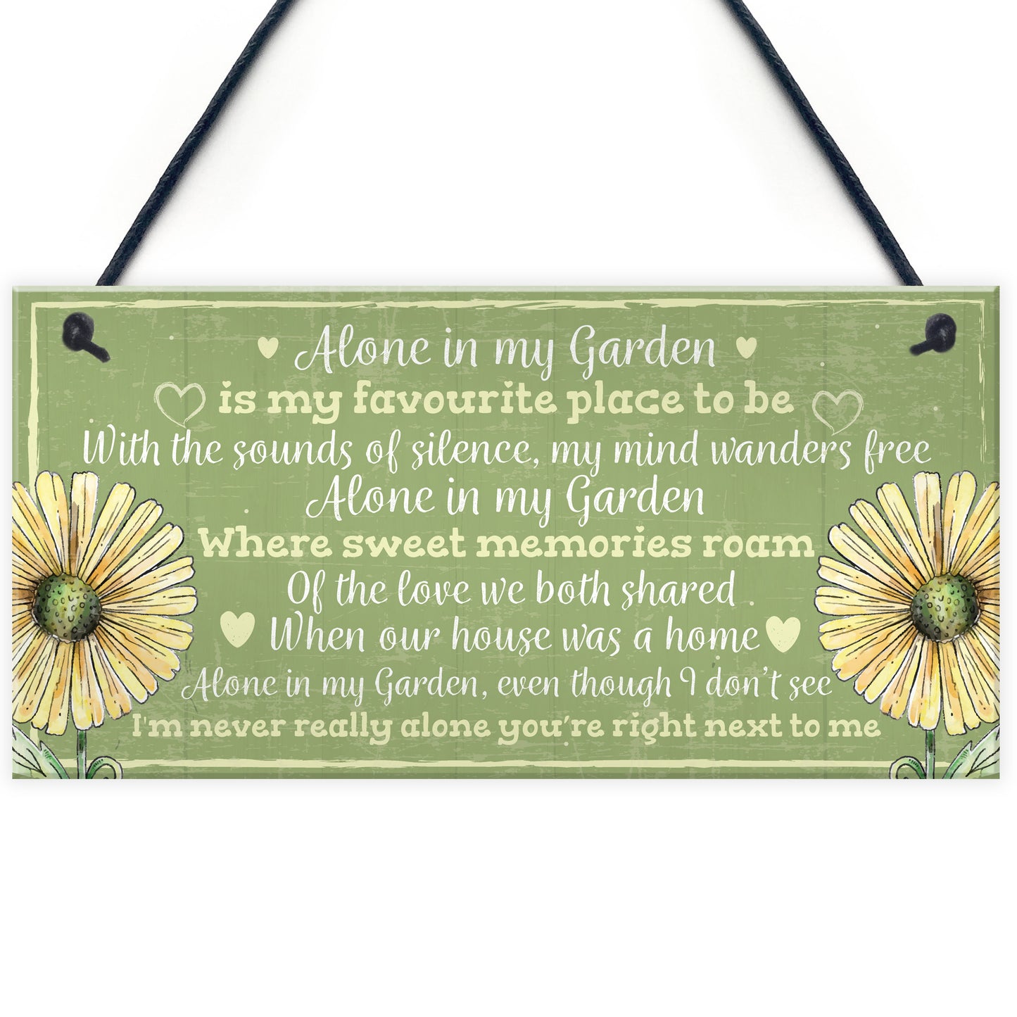 Novelty Hanging Garden Memorial Plaque Present Home Fence Sign