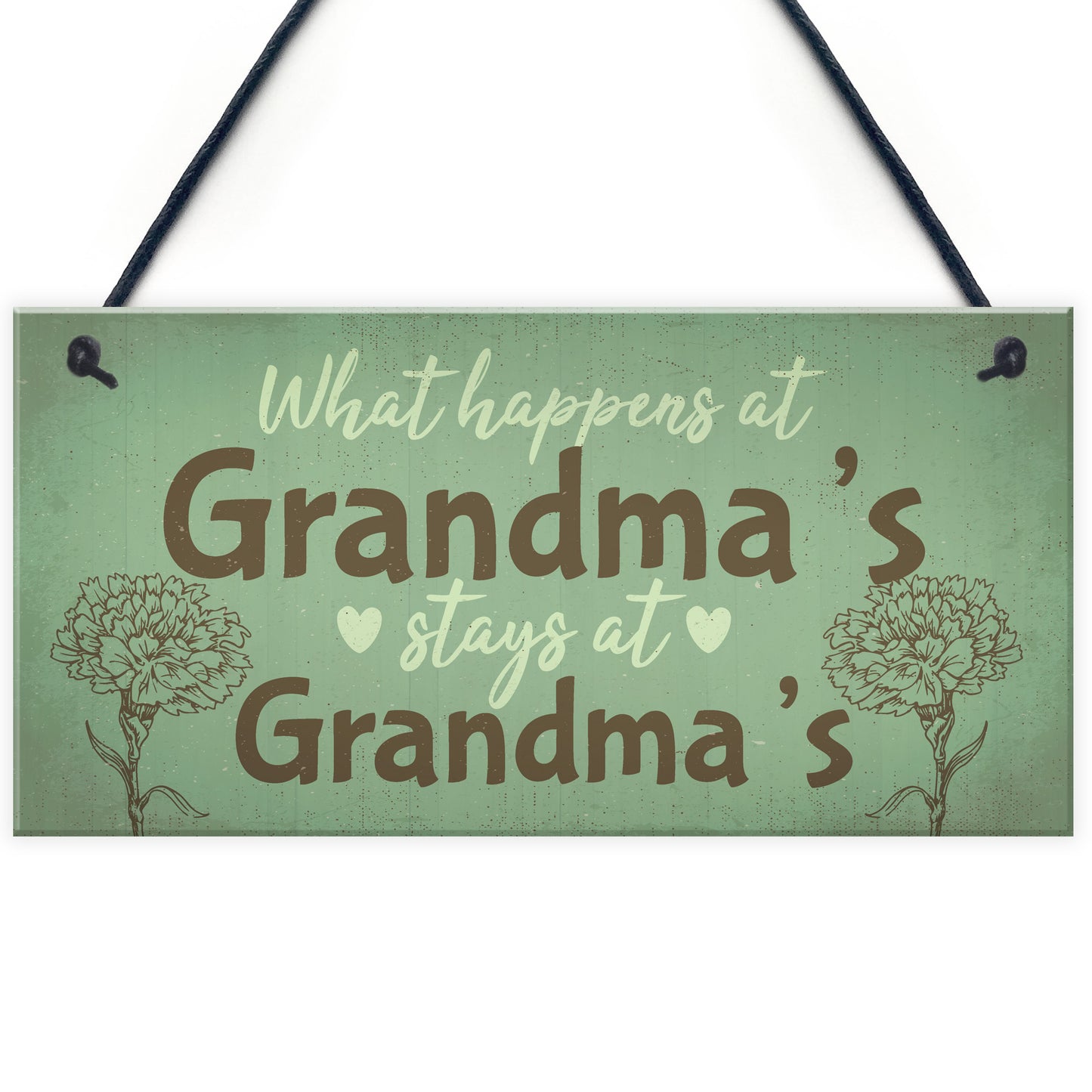 Grandma Gifts For Nan Nanny Hanging Garden Sign Kitchen Plaque