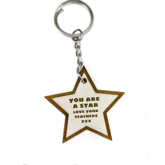 School Leaver Gift From Teacher Pupil Gift Wooden Star