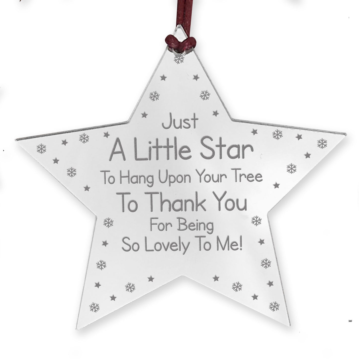 Thank You Christmas Gift For Teacher Assistant Engraved Star