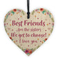 Best FRIEND Sister Gifts Wooden Heart Birthday Christmas Gift