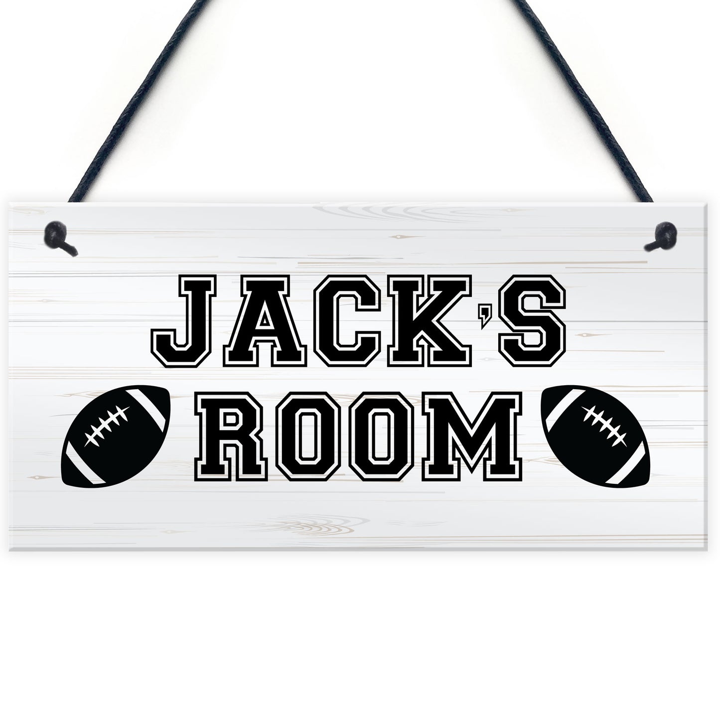 Rugby Room Door Sign PERSONALISED Boys Bedroom Decor Rugby Gifts