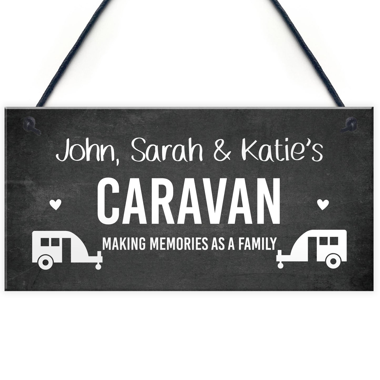 Caravan Personalised Custom Text Decor Sign Novelty Campervan