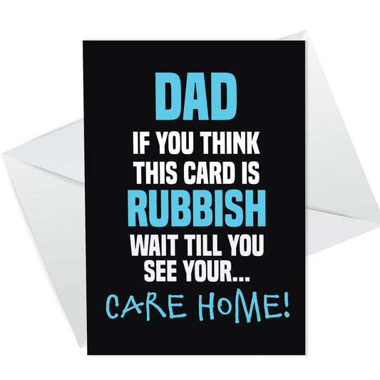 Funny Birthday Card For Dad Fathers Day Card From Daughter Son