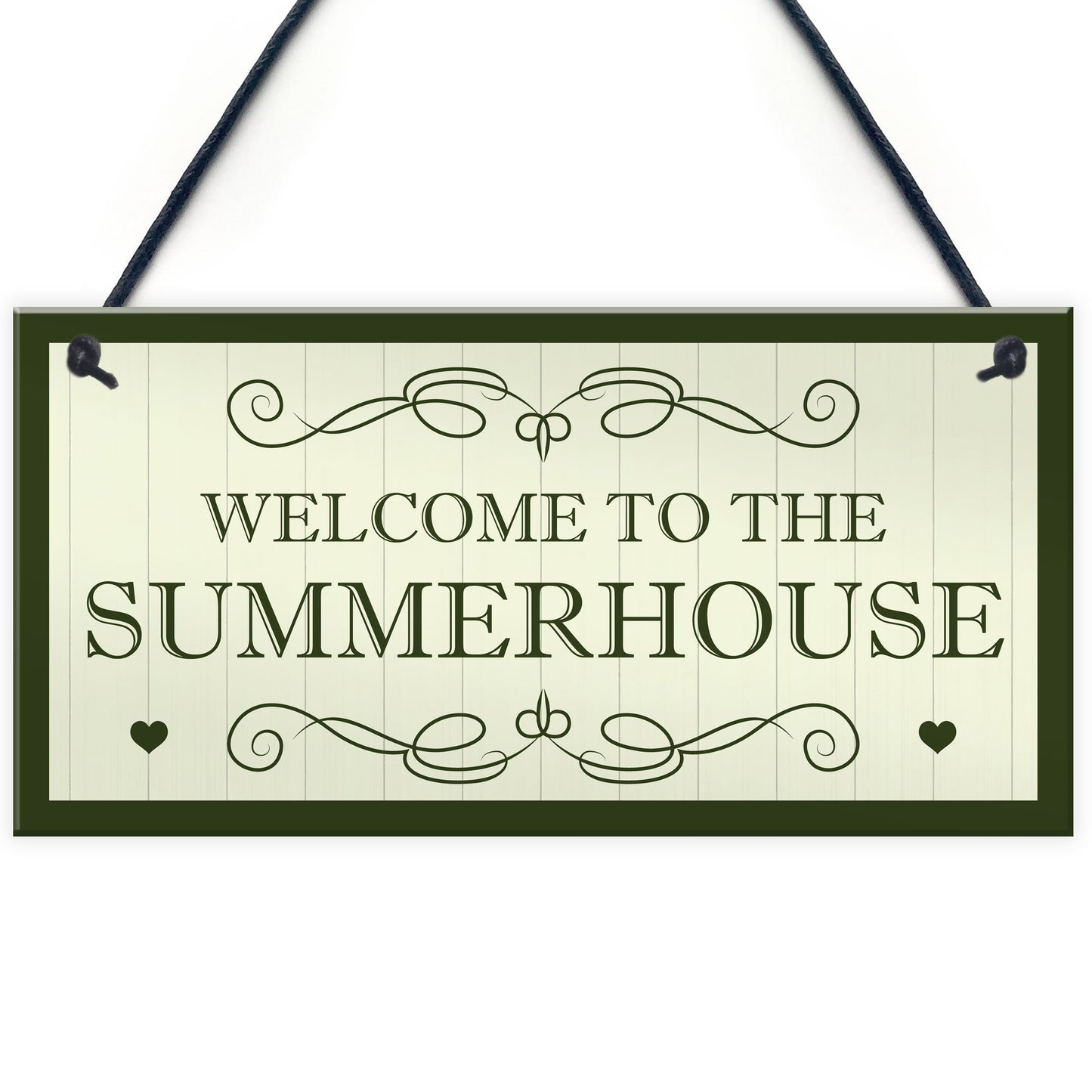 Welcome To The Summerhouse Sign Hanging Plaque New Home Gift