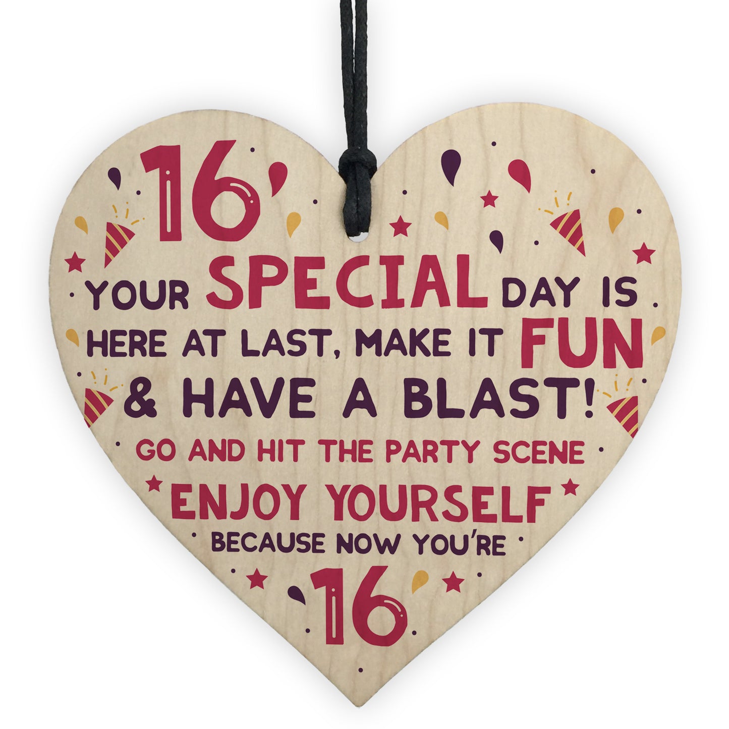 16th Card Sixteenth Birthday Gift For Daughter Son 16 Birthday