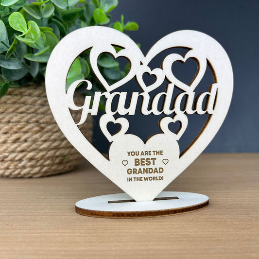 Best Grandad Gift Plaque Standing Fathers Day Birthday Gift