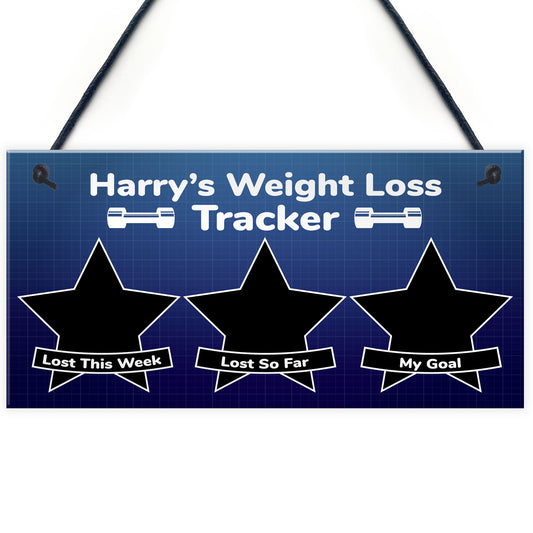 Weight Loss Gift For Him PERSONALISED Countdown Plaque Diet