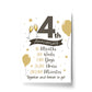 4th Wedding Anniversary Gift Print Mr & Mrs Anniversary Gifts