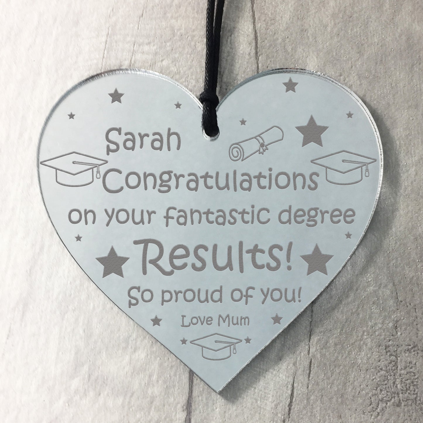 Personalised Well Done Degree Congratulations Gift Graduation