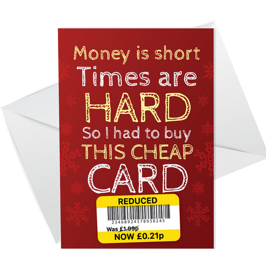 Funny Joke Card For Mum Dad Brother Sister Friend Christmas Card