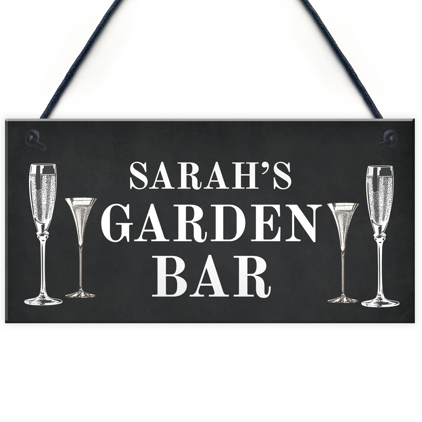 Garden Bar Sign Shabby Personalised Home Bar Garden Sign