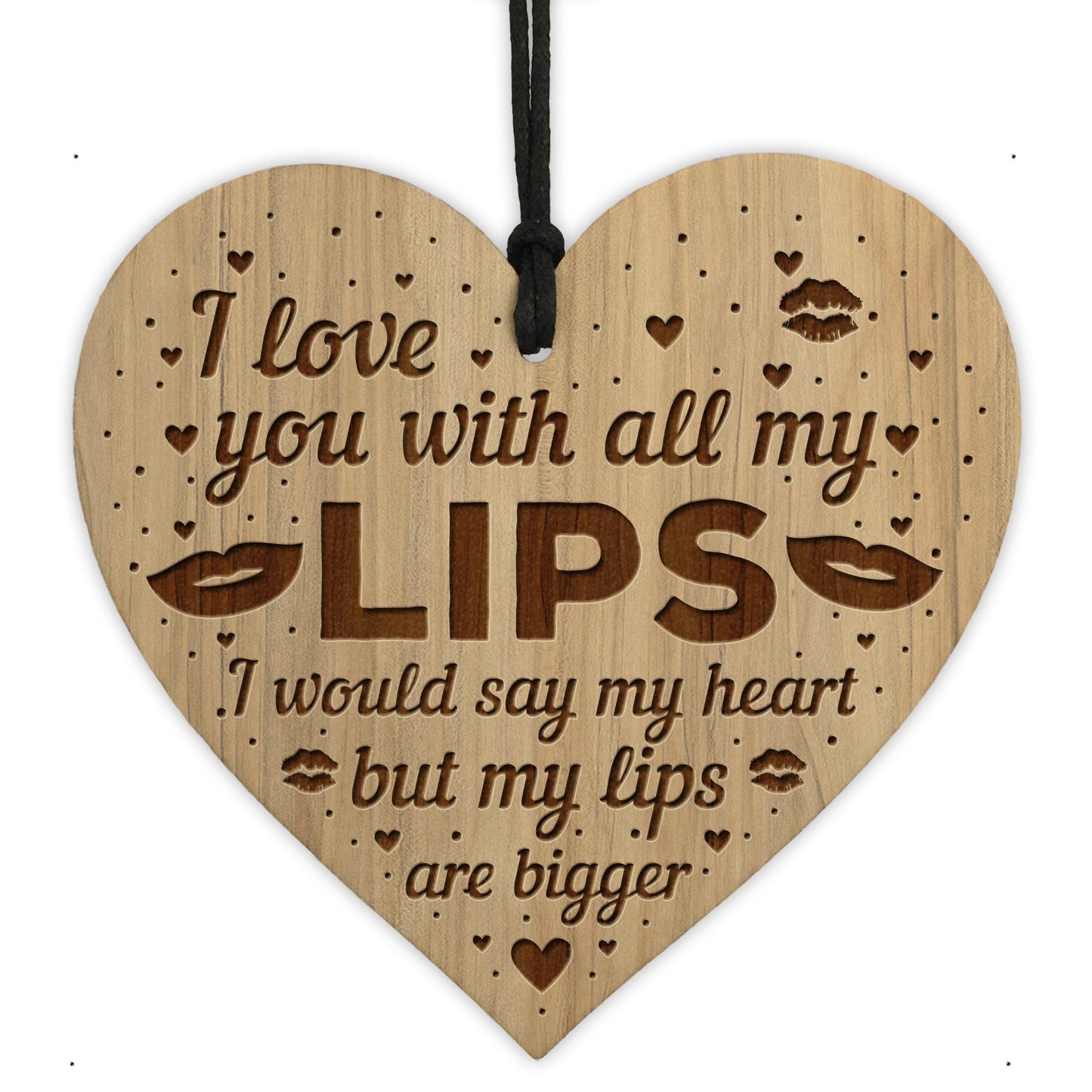 Love You With All My Lips Funny Boyfriend Husband Birthday Gift