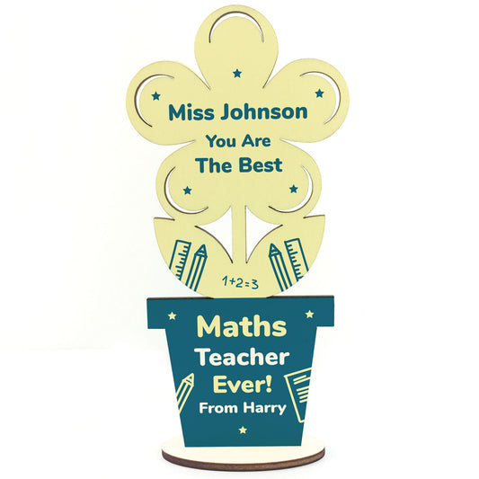 Teacher Gifts For Maths Teacher Personalised Thank You Gift