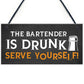Funny Witty Joke Home Bar Sign Hanging Man Cave Pub Sign