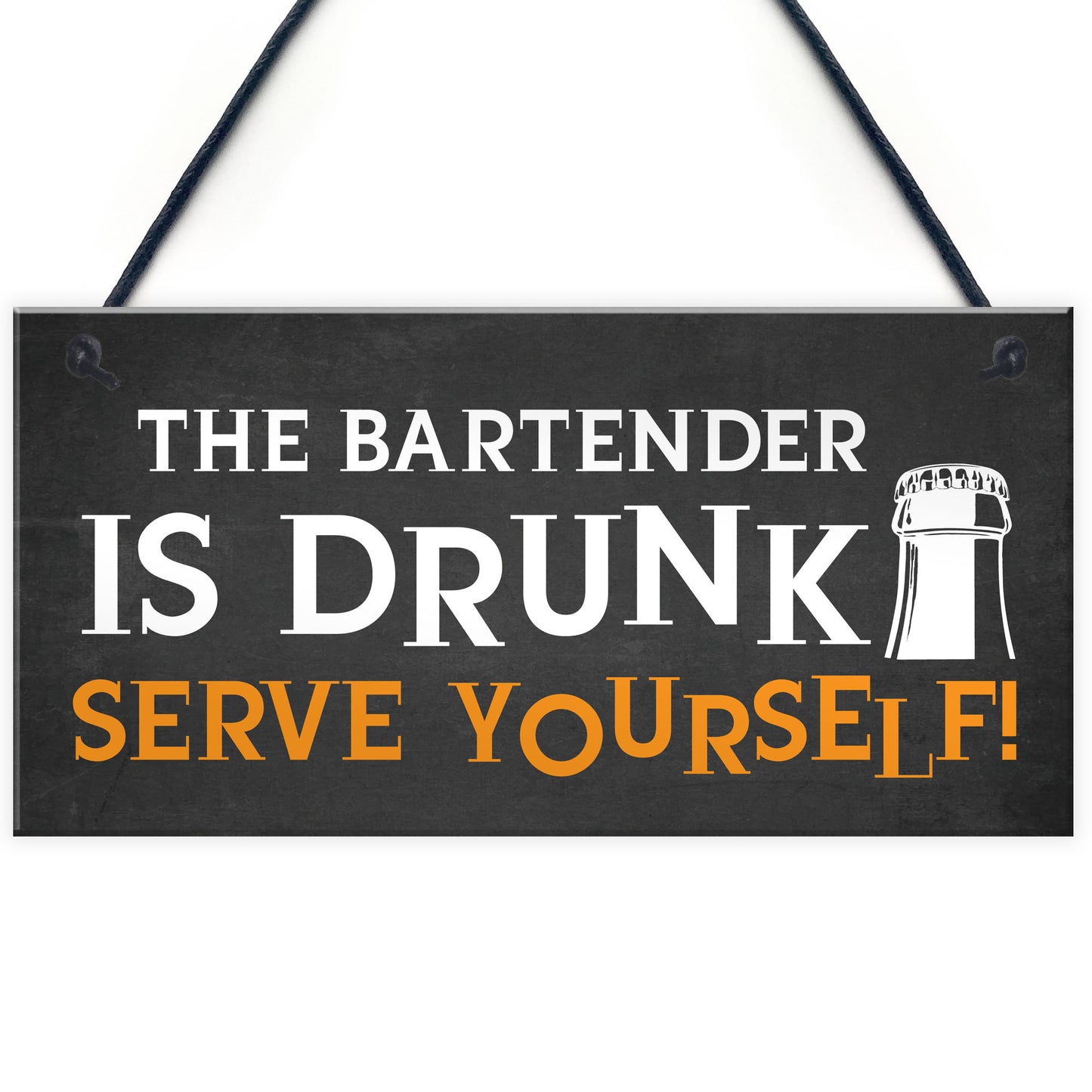 Funny Witty Joke Home Bar Sign Hanging Man Cave Pub Sign