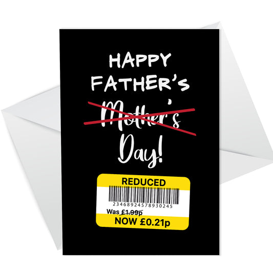 Funny Fathers Day Card For Dad Reduced Card Cheap Dad Card