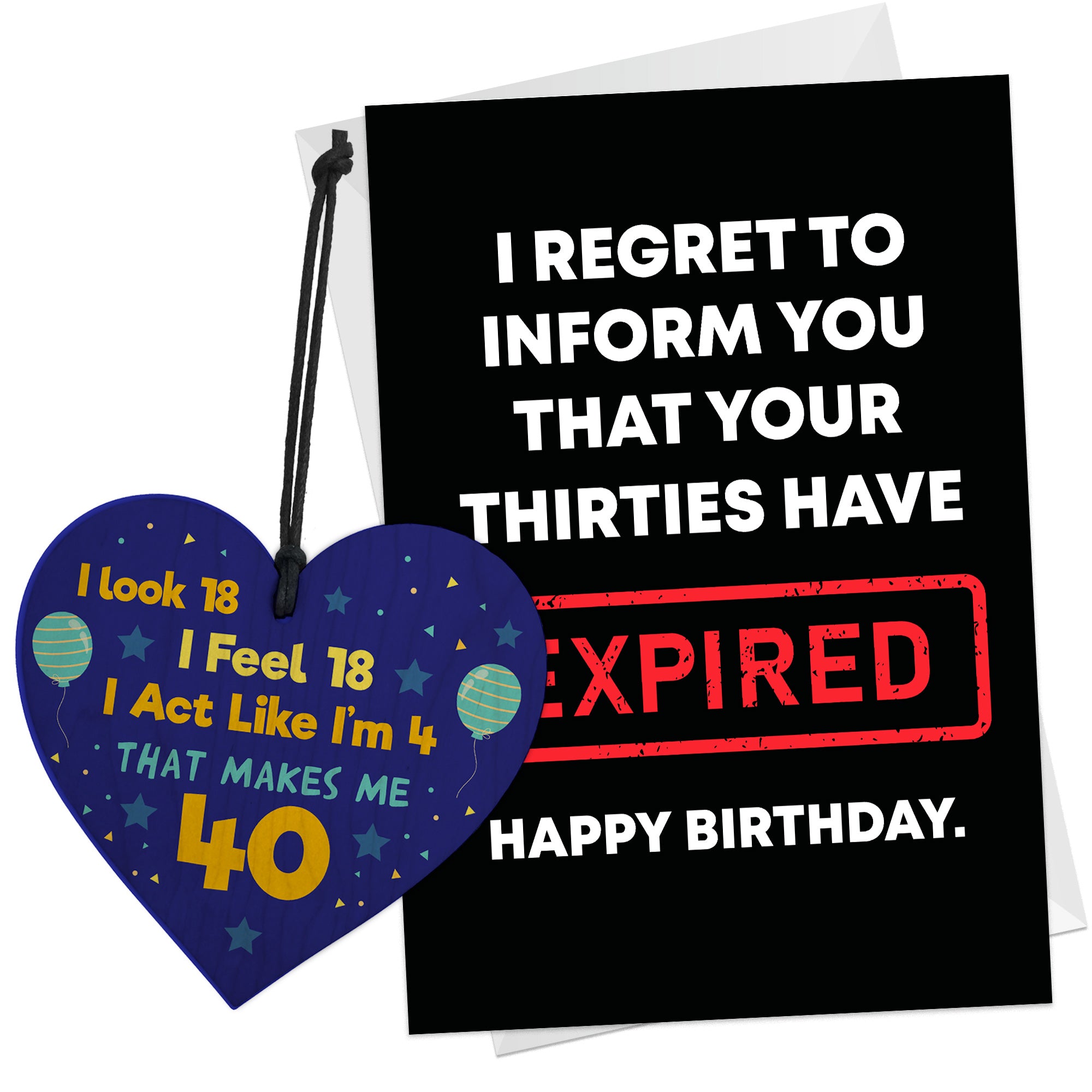 Funny 40th Birthday Gift For Women Men 40th Birthday Card Red Ocean Gifts
