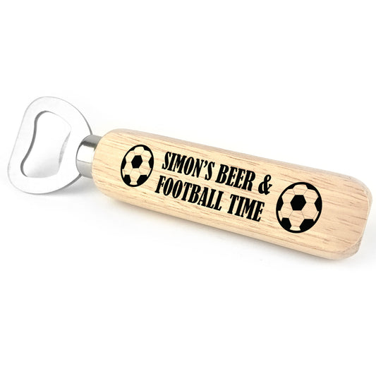 PERSONALISED Football Gifts For Boys Men Bottle Opener Beer Gift