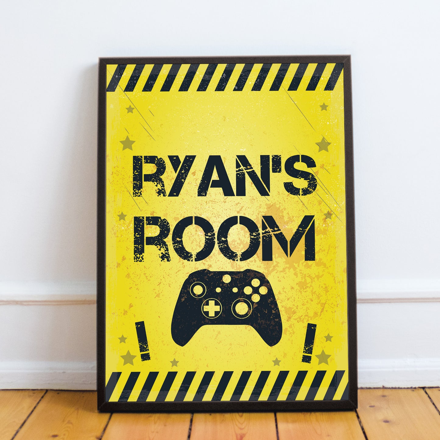 Personalised Bedroom Sign Print For Wall Boys Bedroom Decor Xbox