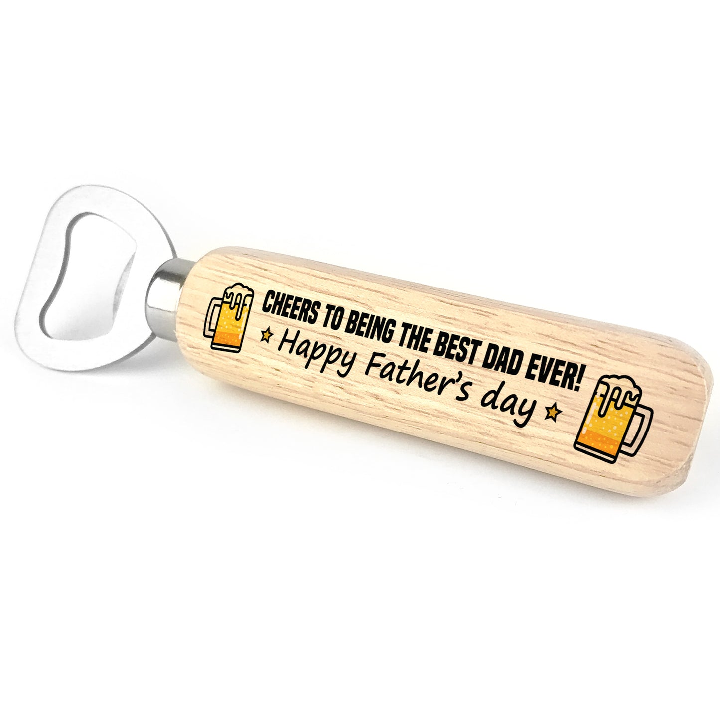 Fathers Day Gift Novelty Dad Gift Wooden Bottle Opener