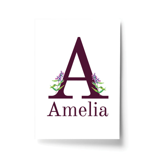 Nursery Decor For Girls Bedroom PERSONALISED Wall Art Gift